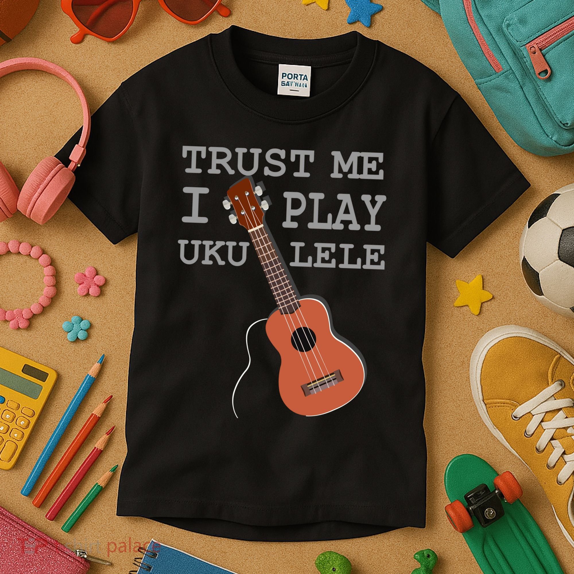Trust Me I Play Ukulele Kids T-Shirt