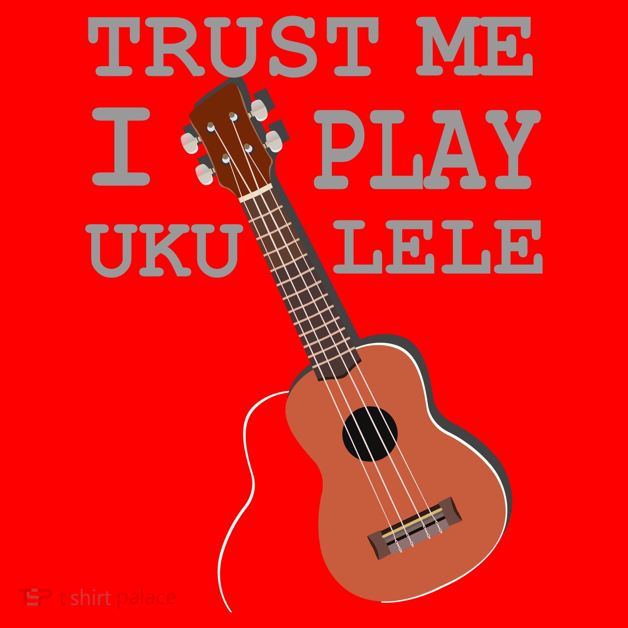 Trust Me I Play Ukulele Santa Hat