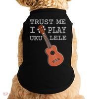 Trust Me I Play Ukulele Funny Music Doggie Tank thumb 0