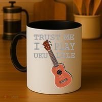 Trust Me I Play Ukulele Funny Music Coffee Mug thumb 4