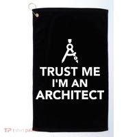 Trust Me I'm A Architect Golf Towel thumb 0