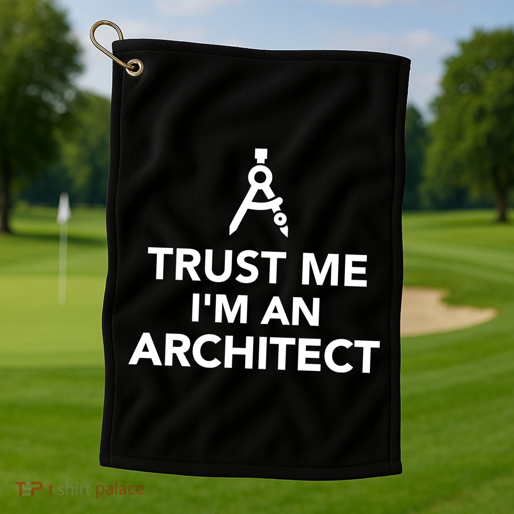 Trust Me I'm A Architect Golf Towel