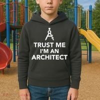 Trust Me I'm A Architect Kids Hoodie thumb 2