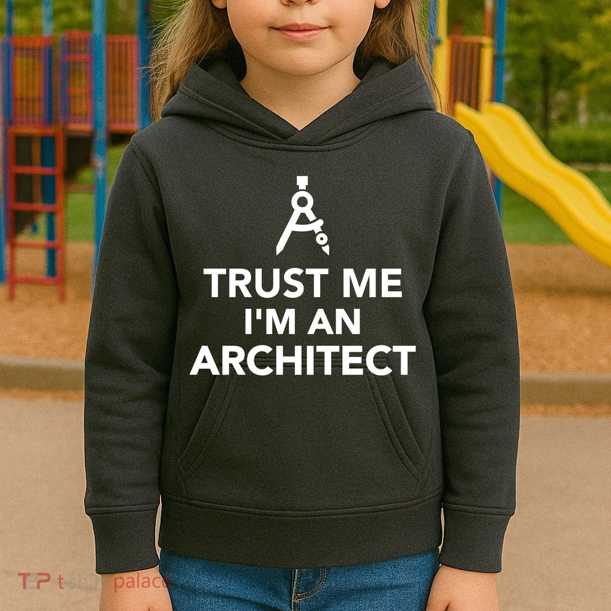 Trust Me I'm A Architect Kids Hoodie