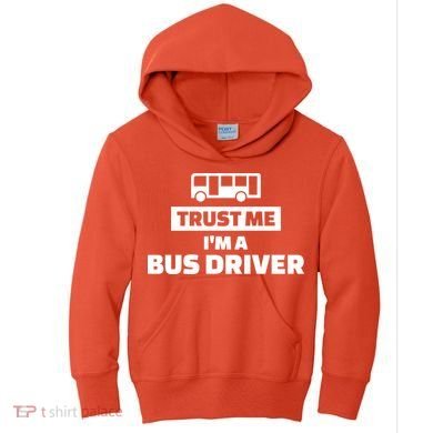 Trust Me I'm A Bus Driver Kids Hoodie