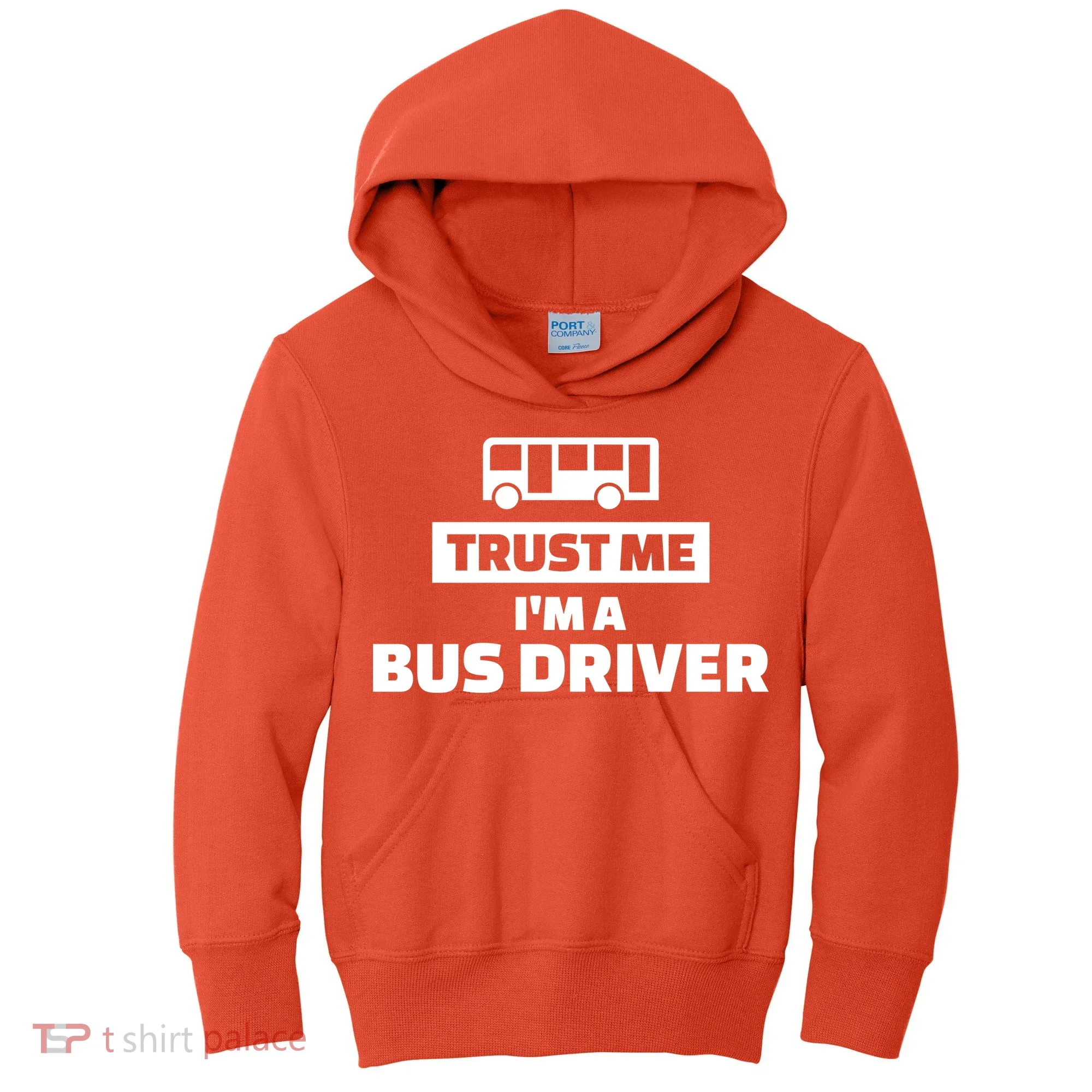 Trust Me I'm A Bus Driver Kids Hoodie