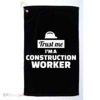 Trust Me I'm A Construction Worker Golf Towel thumb 0