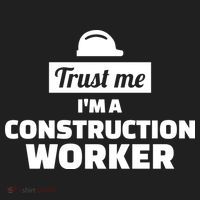 Trust Me I'm A Construction Worker Golf Towel thumb 3