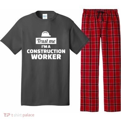 Trust Me I'm A Construction Worker Pajama Set