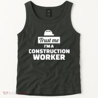 Trust Me I'm A Construction Worker Tank Top thumb 2