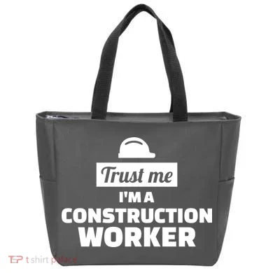 Trust Me I'm A Construction Worker Tote Bag