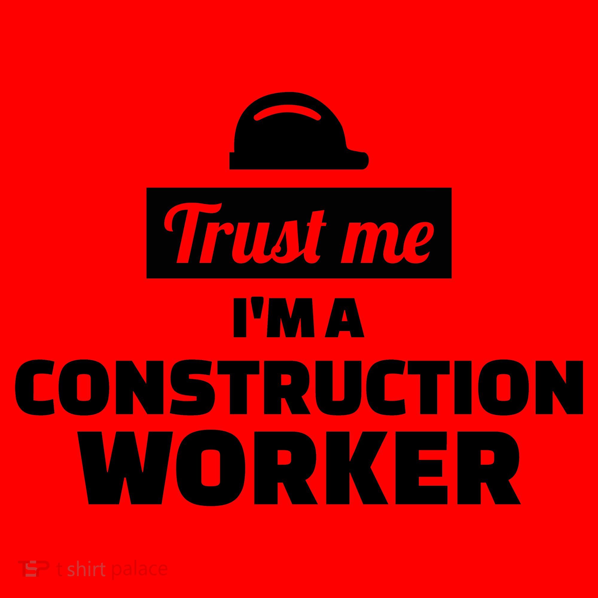 Trust Me I'm A Construction Worker Santa Hat