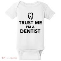 Trust Me I'm A Dentist Funny Baby Bodysuit thumb 0