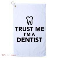 Trust Me I'm A Dentist Funny Golf Towel thumb 0