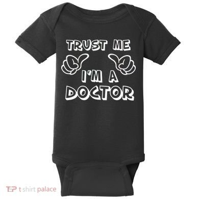 Trust Me I'm A Doctor Baby Bodysuit