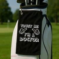 Trust Me I'm A Doctor Golf Towel thumb 2