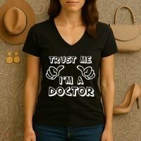 Trust Me I'm A Doctor Women's V-Neck T-Shirt thumb 3