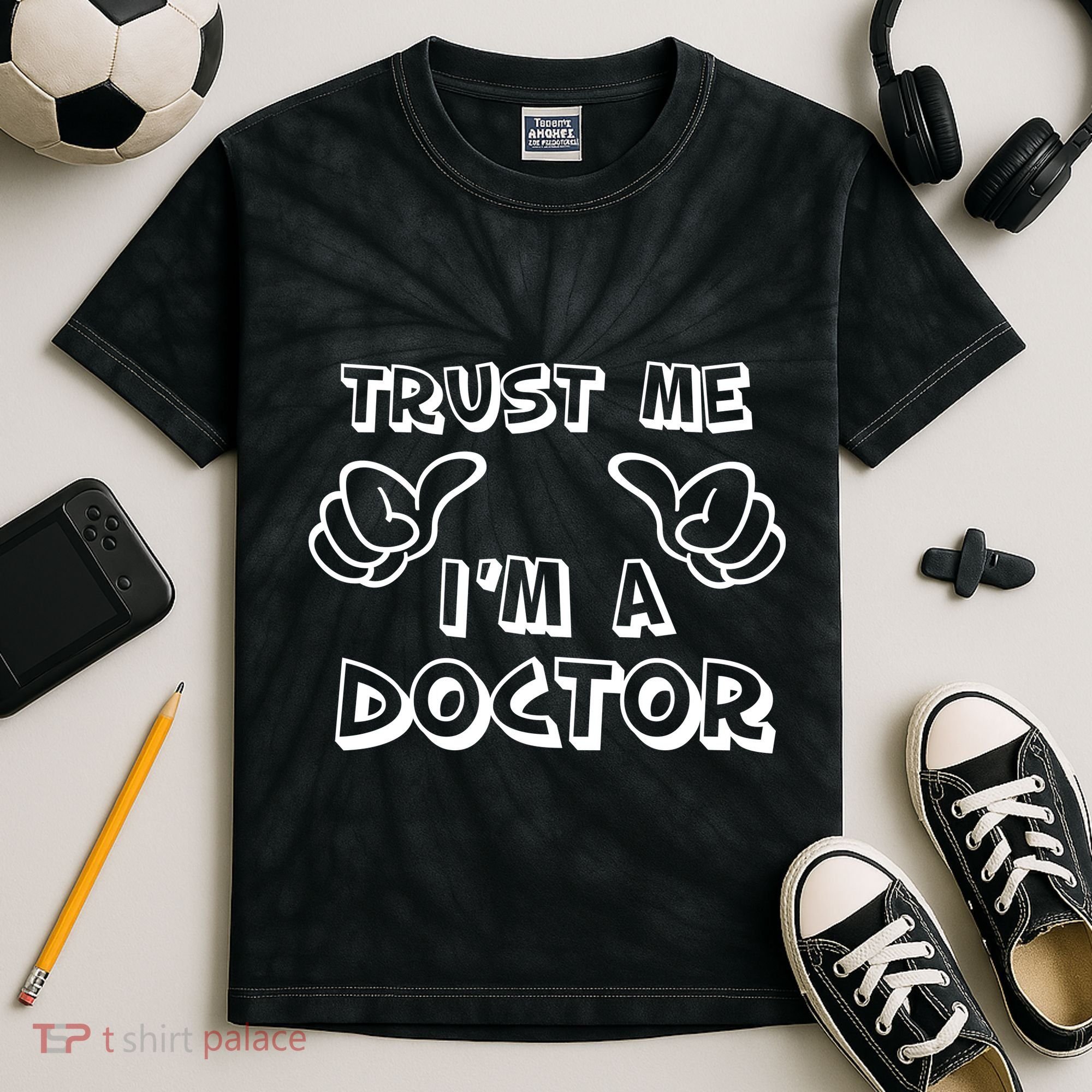 Trust Me I'm A Doctor Kids Tie-Dye T-Shirt