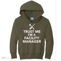 Trust Me I'm A Facility Manager Kids Hoodie thumb 0