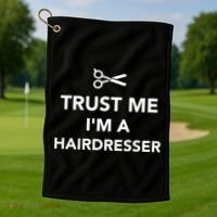 Trust Me I'm A Hairdresser Golf Towel thumb 1