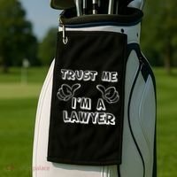 Trust Me I'm A Lawyer Golf Towel thumb 2