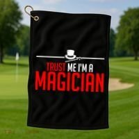 Trust Me I'm A Magician Golf Towel thumb 1