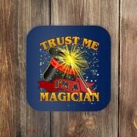 Trust Me I'm A Magician Funny Coaster thumb 0