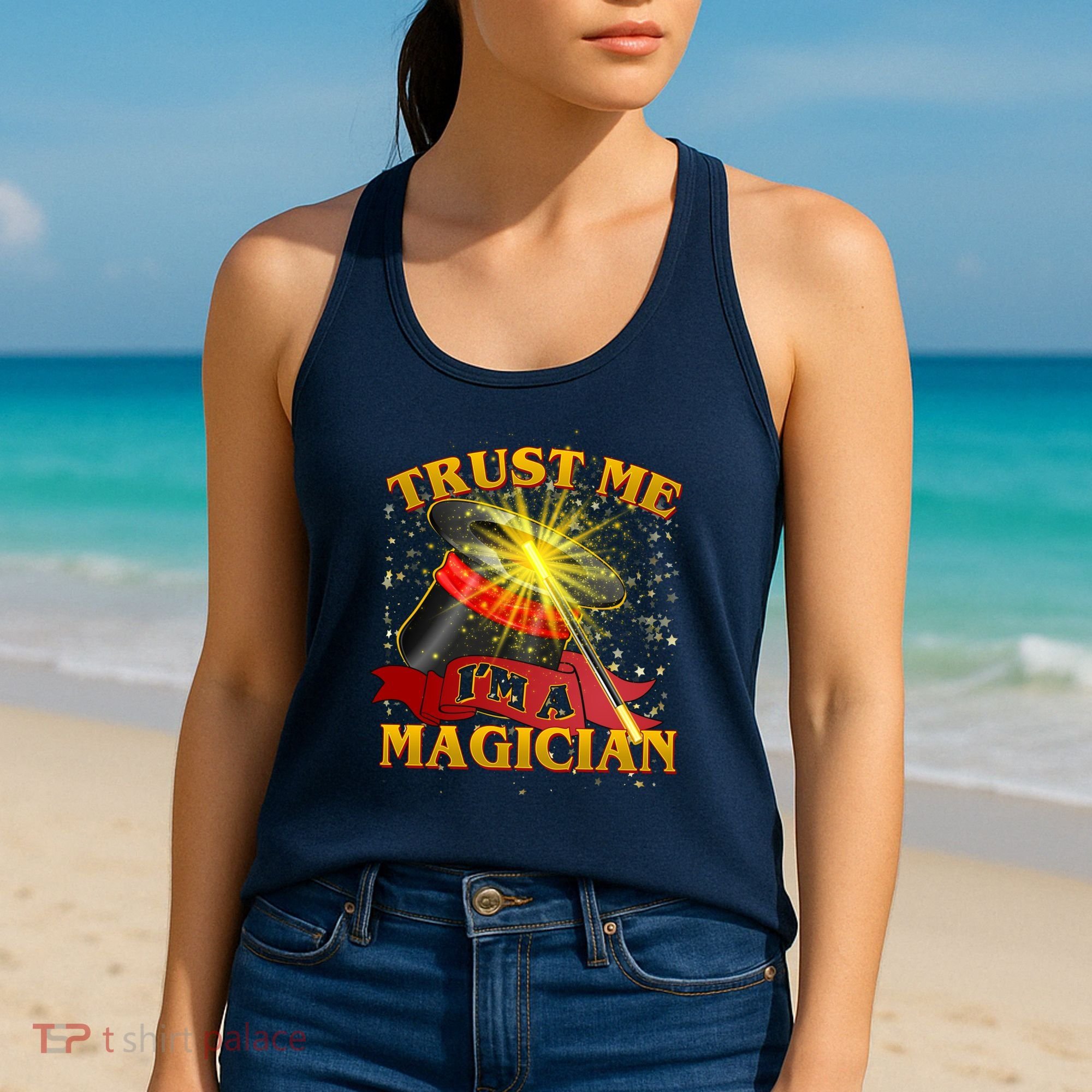 Trust Me I'm A Magician Funny Women's Tank Top