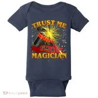 Trust Me I'm A Magician Funny Baby Bodysuit thumb 0