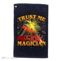 Trust Me I'm A Magician Funny Golf Towel thumb 0