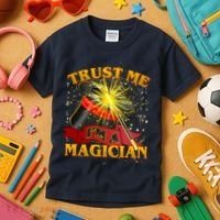 Trust Me I'm A Magician Funny Kids T-Shirt thumb 3