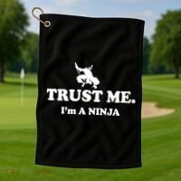 Trust Me I'm A Ninja Golf Towel thumb 1