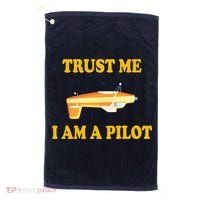 Trust Me I'm A Pilot Golf Towel thumb 0