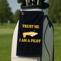 Trust Me I'm A Pilot Golf Towel thumb 2