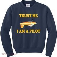 Trust Me I'm A Pilot Kids Sweatshirt thumb 0
