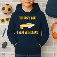 Trust Me I'm A Pilot Kids Hoodie thumb 2