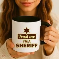 Trust Me I'm A Sheriff Coffee Mug thumb 3