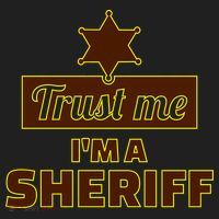 Trust Me I'm A Sheriff Golf Towel thumb 3