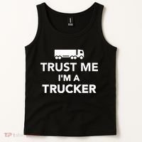 Trust Me I'm A Trucker Tank Top thumb 2