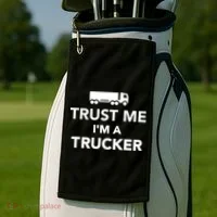 Trust Me I'm A Trucker Golf Towel thumb 2