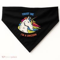 Trust Me I'm A Unicorn USA-Made Doggie Bandana thumb 0