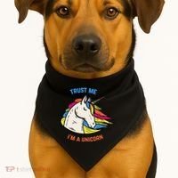 Trust Me I'm A Unicorn USA-Made Doggie Bandana thumb 1