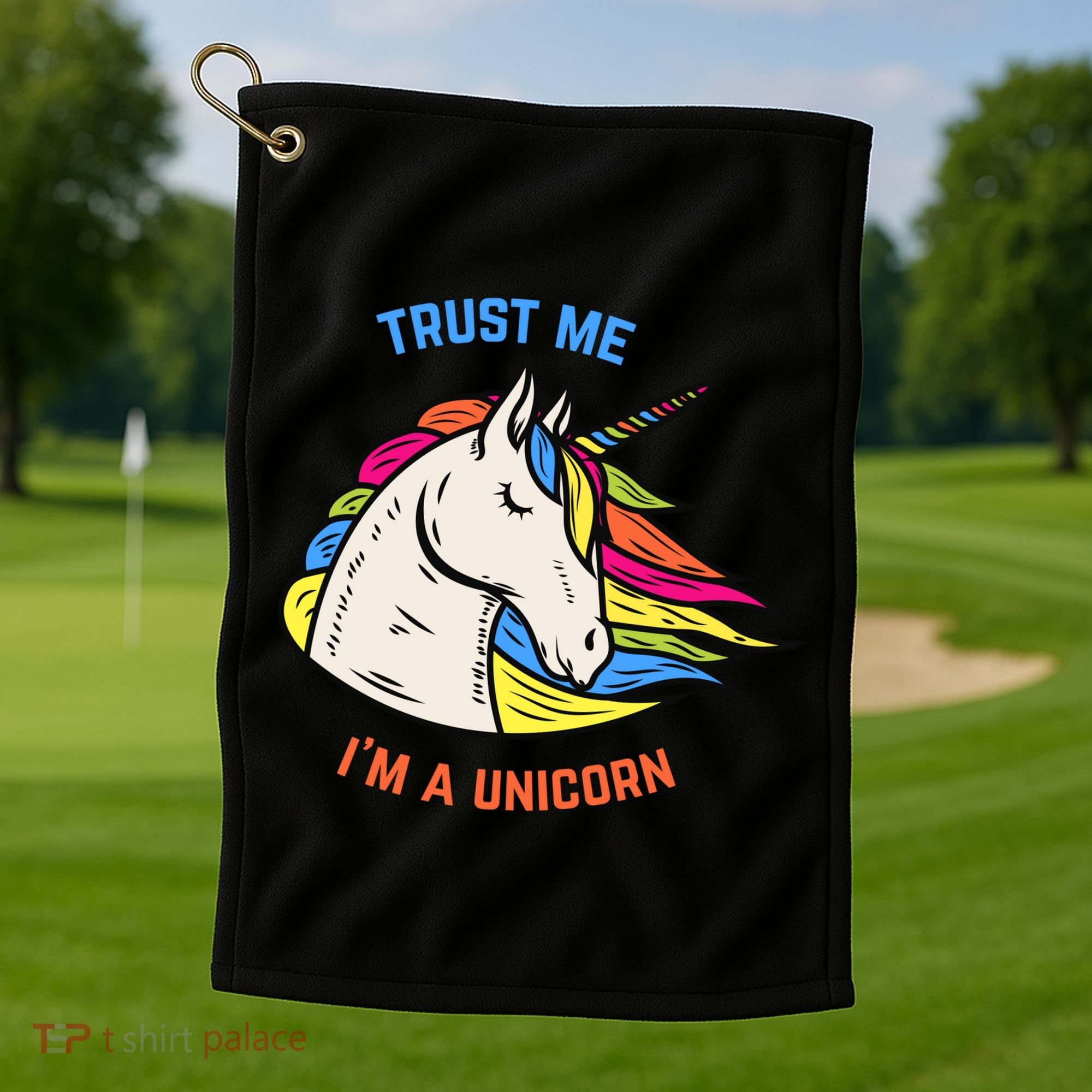 Trust Me I'm A Unicorn Golf Towel