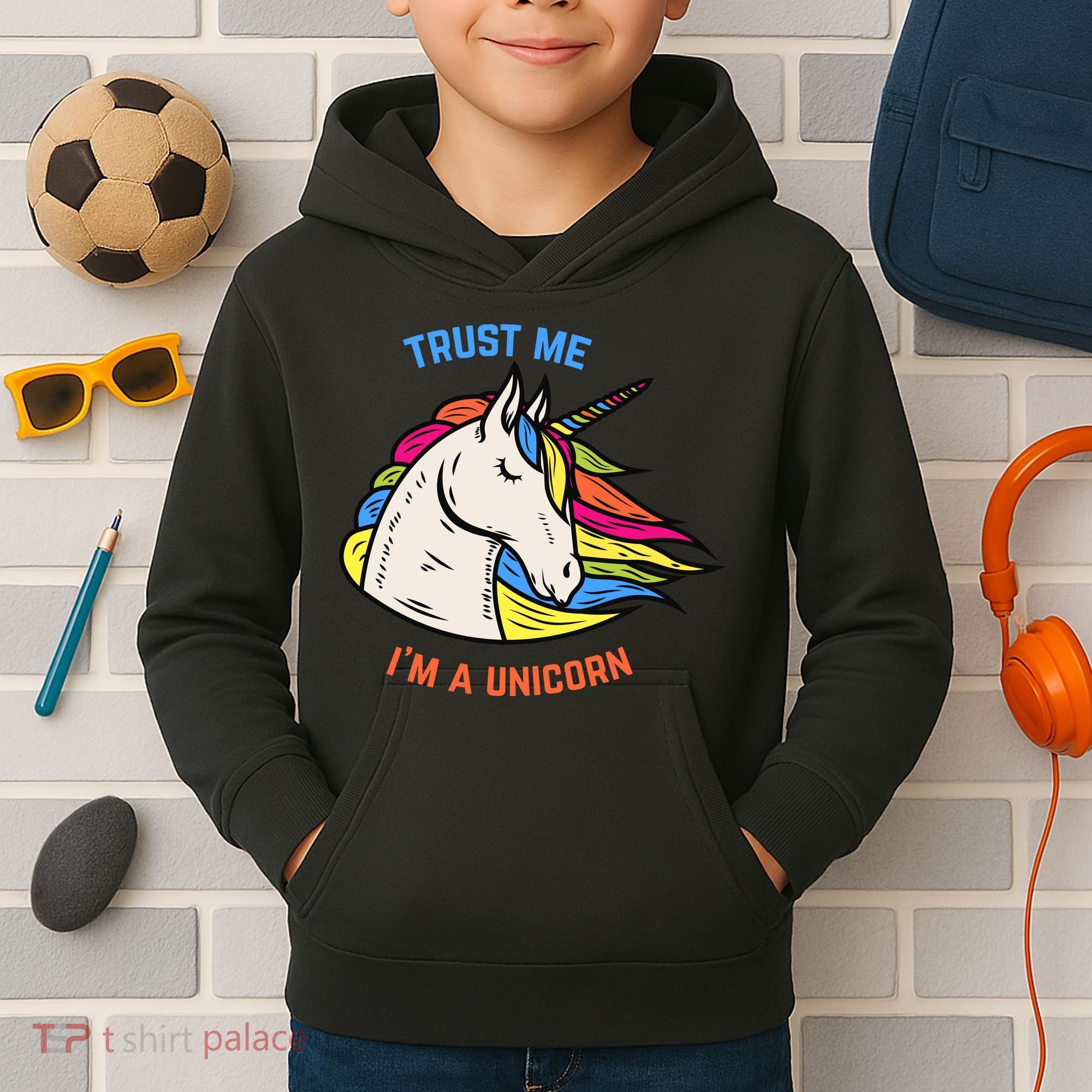 Trust Me I'm A Unicorn Kids Hoodie