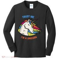 Trust Me I'm A Unicorn Kids Long Sleeve Shirt thumb 0