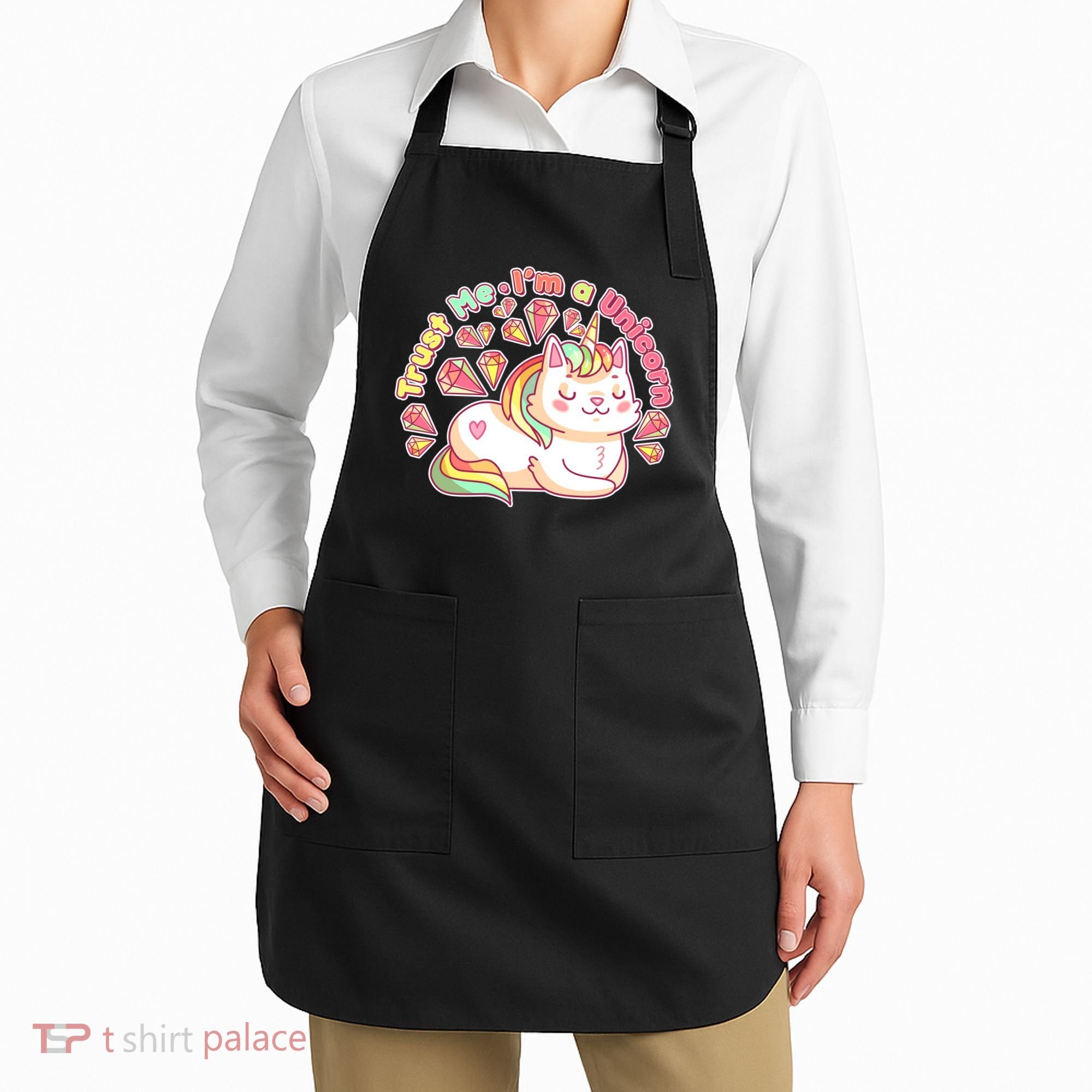 Trust Me I'm A Unicorn Cat Apron