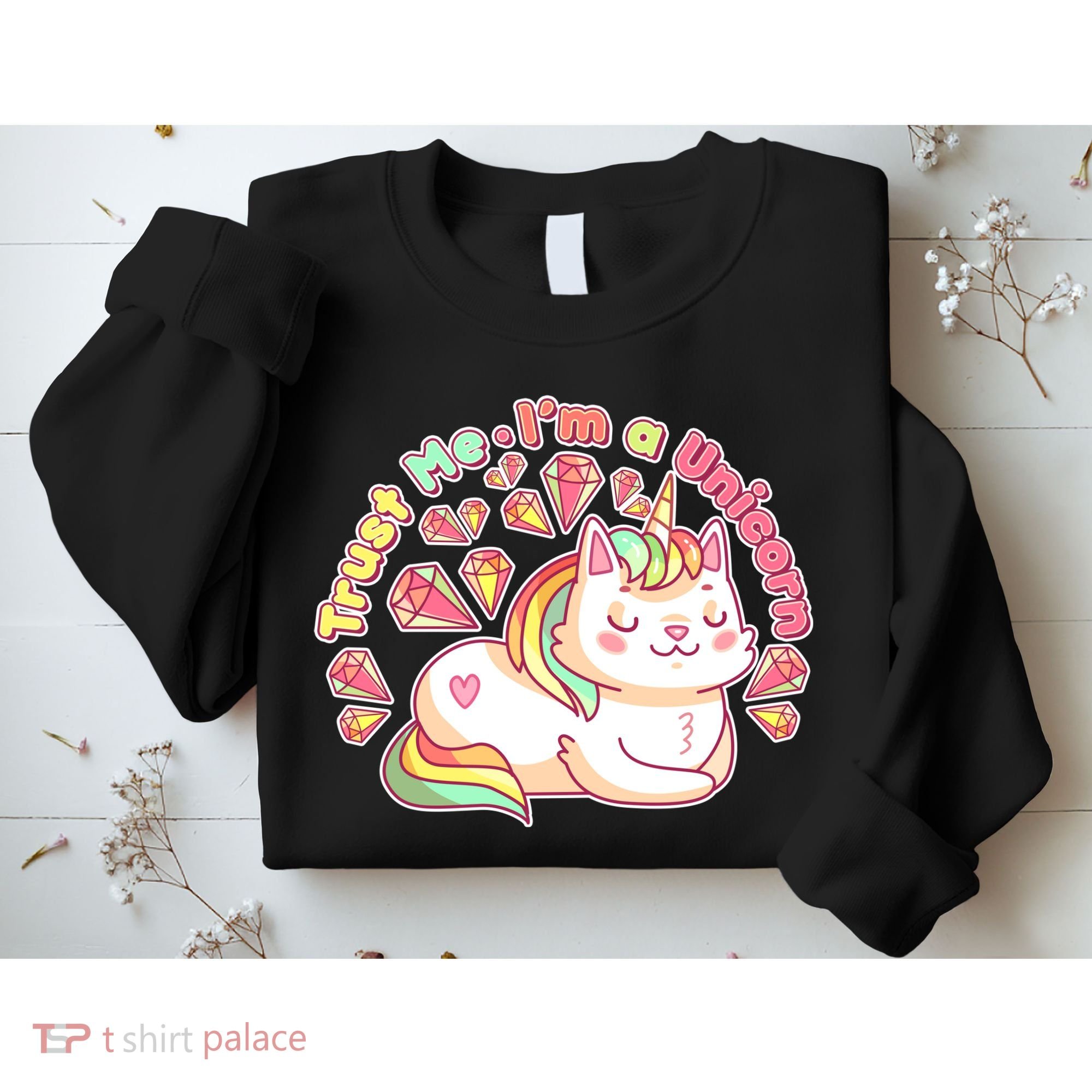 Trust Me I'm A Unicorn Cat Sweatshirt