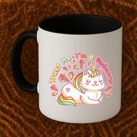 Trust Me I'm A Unicorn Cat Coffee Mug thumb 2