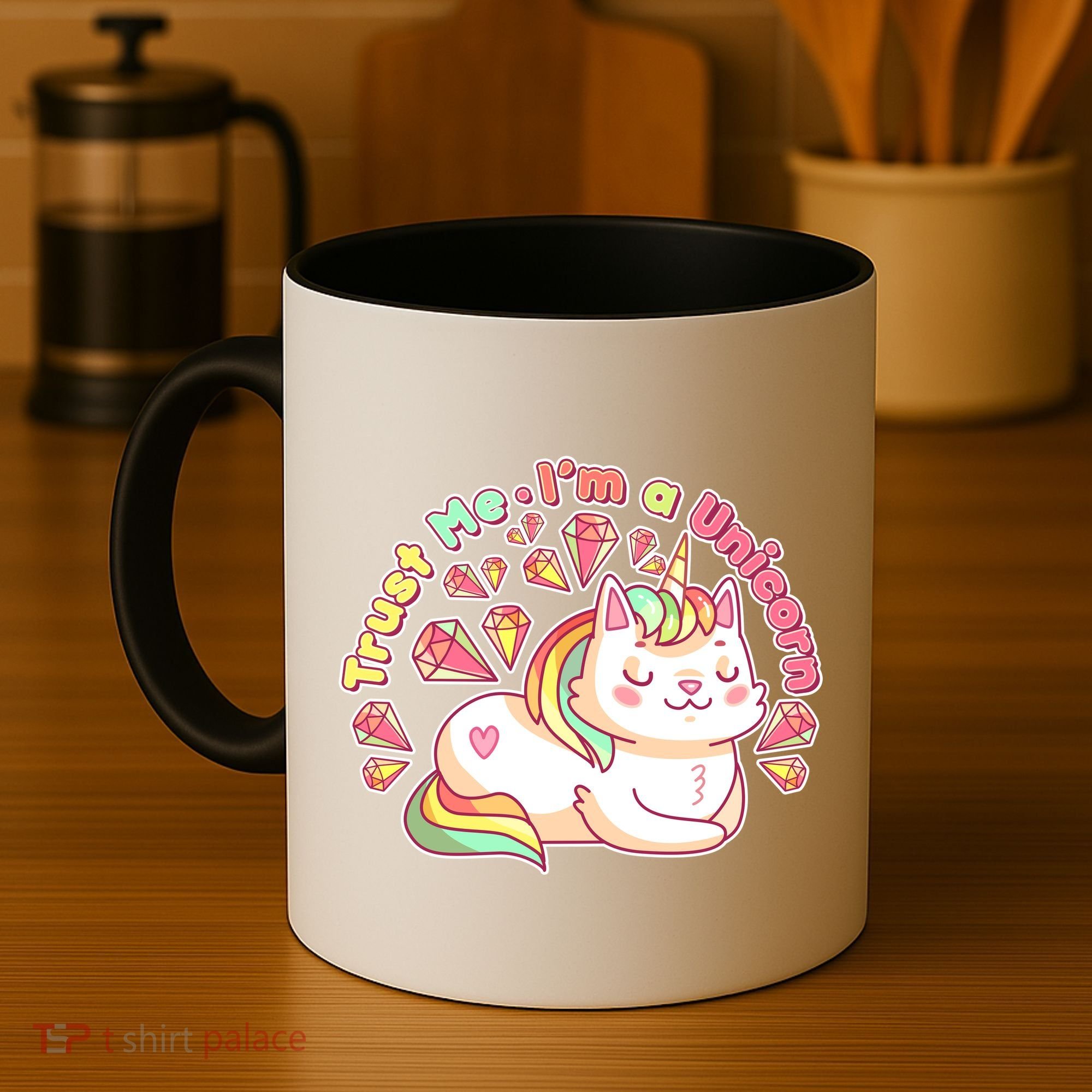 Trust Me I'm A Unicorn Cat Coffee Mug