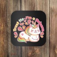 Trust Me I'm A Unicorn Cat Coaster thumb 0